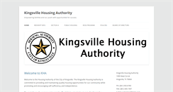 Desktop Screenshot of kingsvillehousingauthority.org